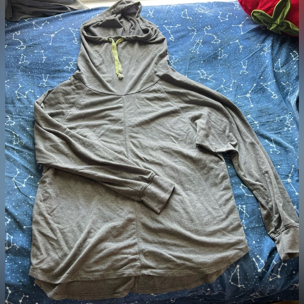💜 Just Be Gray Light Pullover Hooded Sweater
